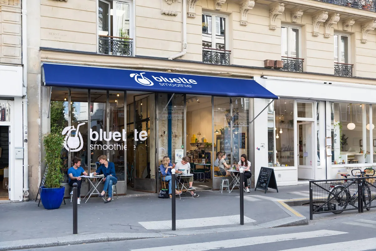 La boutique Bluette et sa terrasse